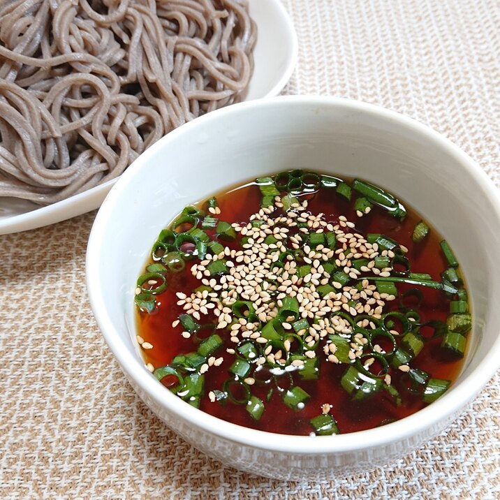 さっぱりレモンの蕎麦つゆ